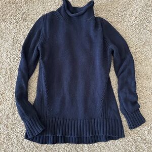J.Crew Always 1988 Rollneck sweater in navy blue 100% cotton